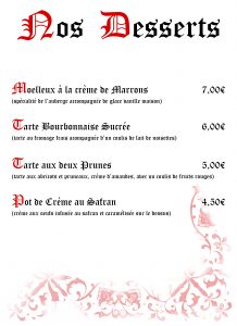 carte desserts 1