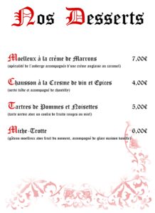 carte desserts 1