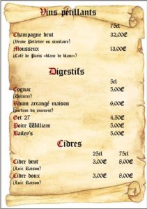 carte boissons 5